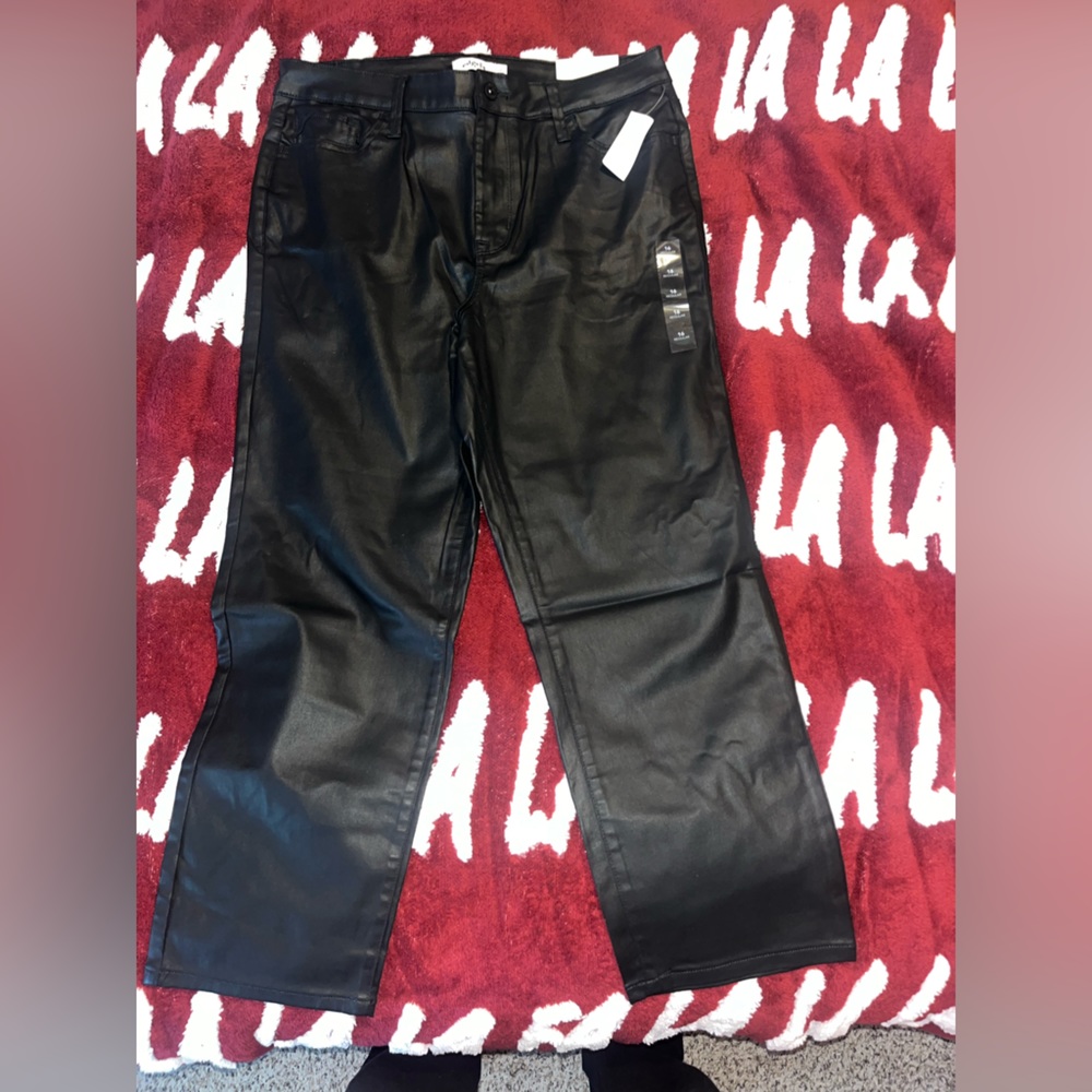 Edgley faux leather pants